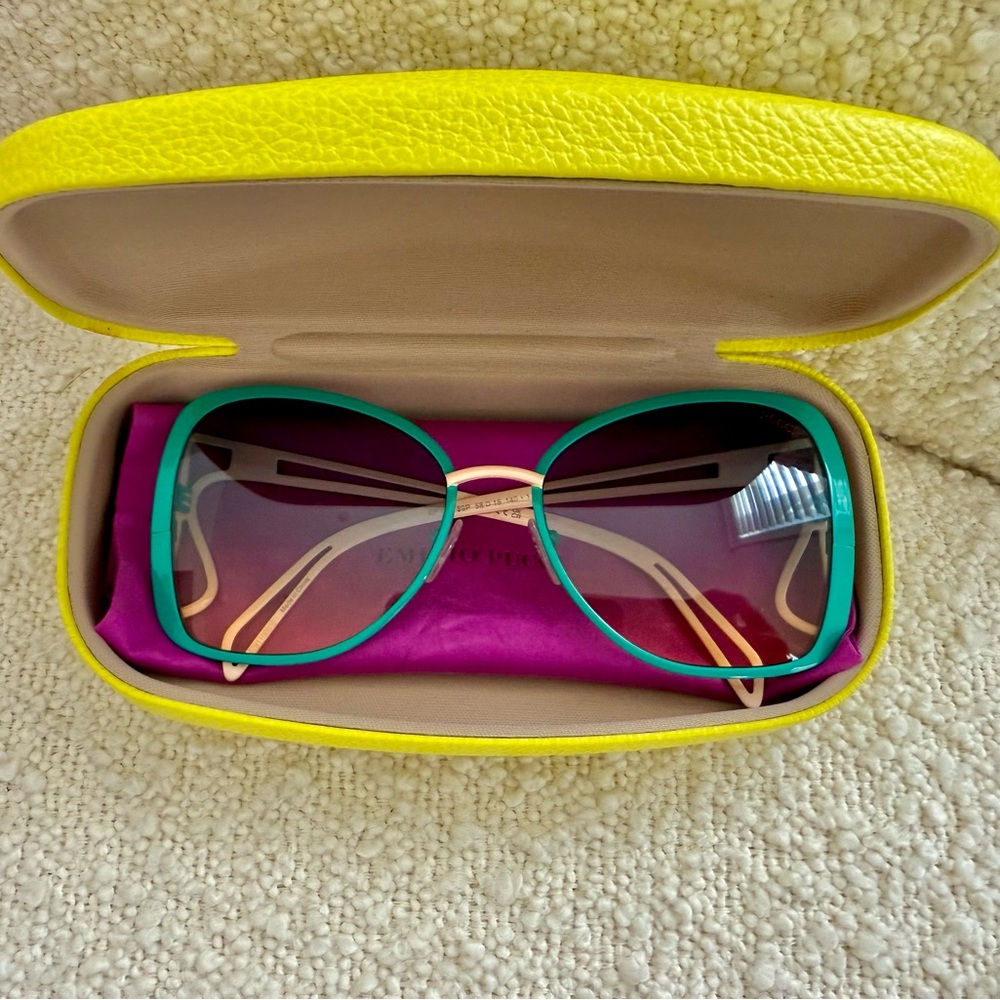 Emilio Pucci Oversized Butterfly Sunglasses | Gradient Lenses
